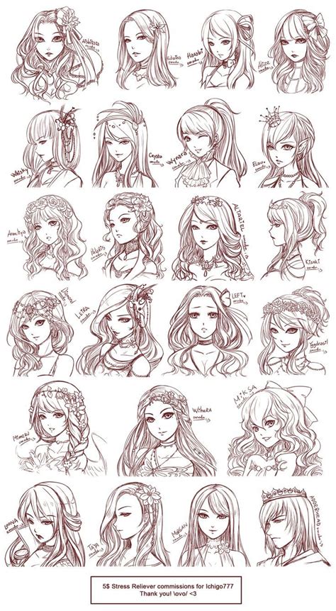 anime hairstyles disney characters drawings pinterest anime