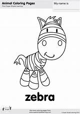 Zebra Supersimple sketch template