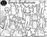 Paper Printable Dolls Doll Marisole Monday Coloring Print Thin Simple Personas Pages Color Click Sophisticate Paperthinpersonas Template Margot Choose Board sketch template