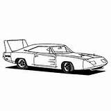 Muscle Car Coloring Pages Charger Daytona Printable Drawings Toddler sketch template