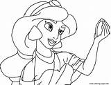 Coloring Disney Jasmine Princess Pages Printable Channel Print Arabian Color Drawing Book Getdrawings Popular sketch template