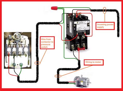single phase motor contactor wiring diagram electrical engineering world