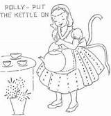 Kettle Polly sketch template