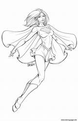 Supergirl Coloring Pages Printable Print Kids Girls Book Color Dc Colouring Drawing Sheets Kara Superhero Power Cartoon Comic Adult Hellboy sketch template