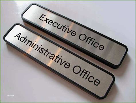 office door  plates template