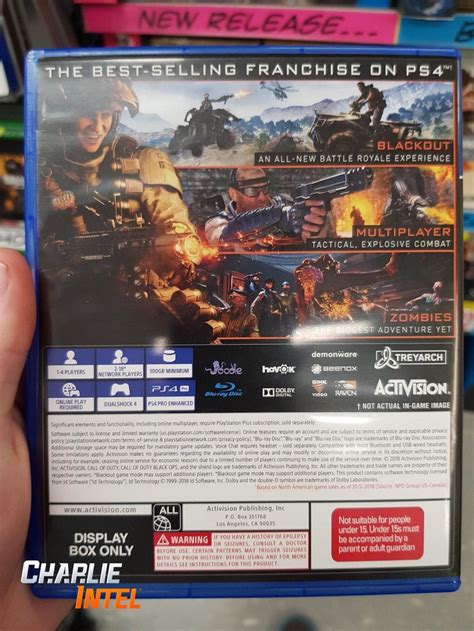 call of duty black ops 4 needs 100gb minimum of your ps4