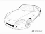 Outlines Outline Car Cars S2k S2000 Honda Deviantart Slammed sketch template