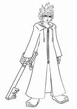 Roxas Xehanort sketch template