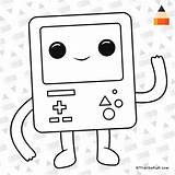 Bmo Draw Adventure Time Drawings Coloring Chibi Drawing Robot Letsdrawkids Finn Jake Character Characters Trusting Loyal Helpful Characterized Choose Board sketch template