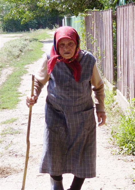Russian Babushka Old Russian Woman Babushka Moldovan People