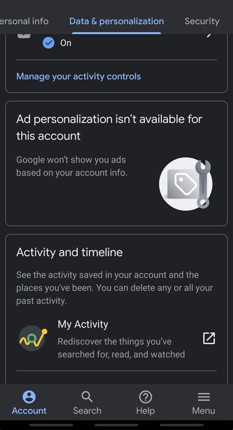 ad personalization isnt working google account community