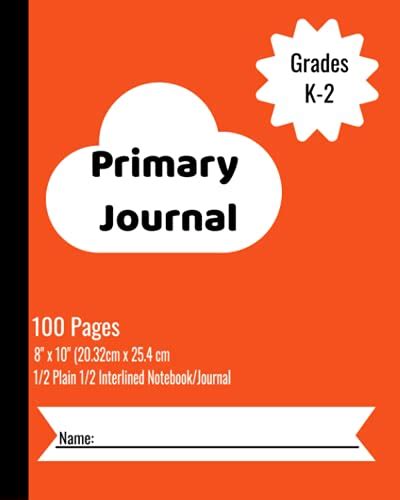 plain  interlined primary journal notebook primary composition
