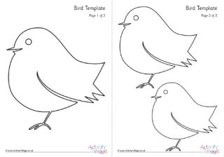 bird templates  kids crafts