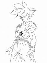 Goku Pages Ssj Getdrawings Coloring sketch template