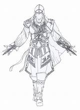 Assassin Lineart Gamers Ezio Malvorlagen Draw Kleurplaat Malvorlage Wx Buscando Estar Você Kleurplaten sketch template