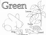 Coloring Green Pages Pdf sketch template