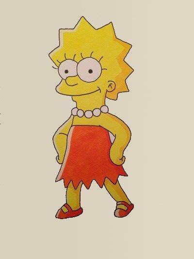 Cartoon Character Drawing Lisa Simpson The Simpsons