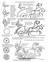 Chariot Drawing Paintingvalley sketch template
