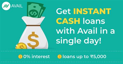 instantcash avail brings  interest  loans   inr    instant cash