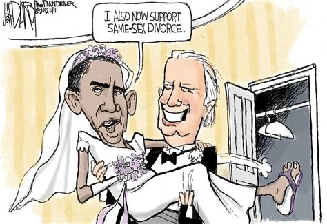 biden forces obama s hand editorial cartoon