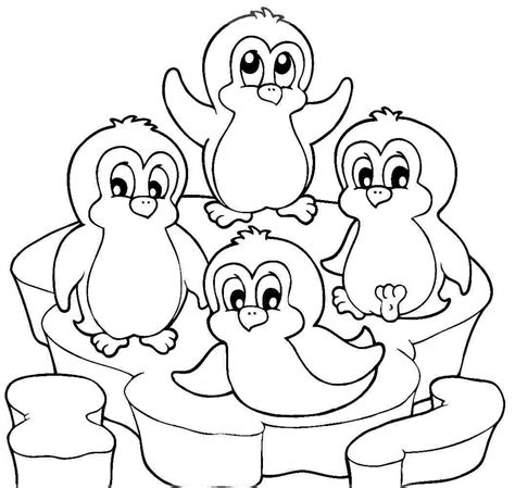 penguin coloring pages  kids  getcoloringscom  printable