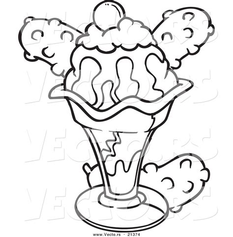 sundae coloring page images