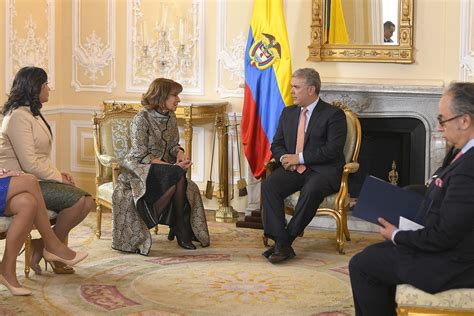 Presidente Iván Duque Recibió Cartas Credenciales De La Embajadora De