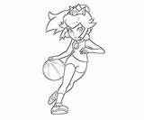 Peach Princess Coloring Pages Mario Basket Daisy Printable Ball Play Print Drawing Color Super Galaxy Rosalina Basketball Book Jozztweet Bros sketch template