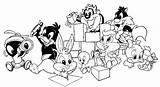 Looney Tunes Baby Coloring Cartoons Pages Printable Drawings sketch template