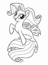 Colorir Rarity Coloring4free Colorings Colouring Poney sketch template
