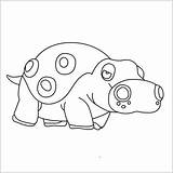 Hippowdon sketch template