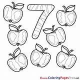 Coloring Pages Number Numbers Apples Drawing Creation Days Sheet Color Printable Sheets Getdrawings Paintingvalley Getcolorings sketch template