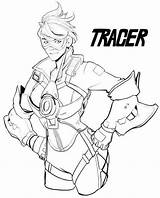 Overwatch Tracer Oxton Dva Coloringpagesfortoddlers Tillagd sketch template