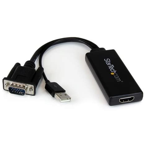 startech vgahdu portable vga  hdmi adapter  usb power audio conference room av