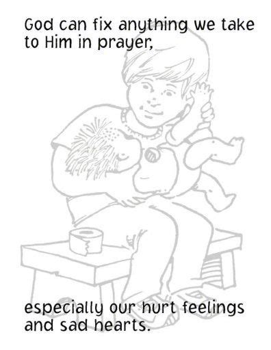 lords prayer coloring pages  children  parents scripture