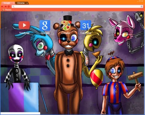 Five Nights At Freddy S Fan Art Theme Chrome Theme Themebeta