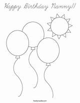 Nanny Balloons Noodle Twisty Cursive Twistynoodle sketch template