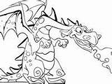Drachen sketch template