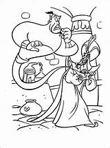 Lamp Magic Coloring Pages Aladdin Disney Princess Steal Jafar Getcolorings Genie Choose Board sketch template