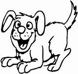 Dog Coloring Pages Happy Mutt Outline Clipart Animal Dogs Cliparts Barking Outlines Printable Drawing Cartoon Kids Colouring Clip Magical Poochies sketch template