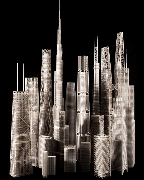 engineering architecture  models reveal  skyscrapers work