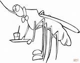 Cameriere Zanzara Mosquito sketch template