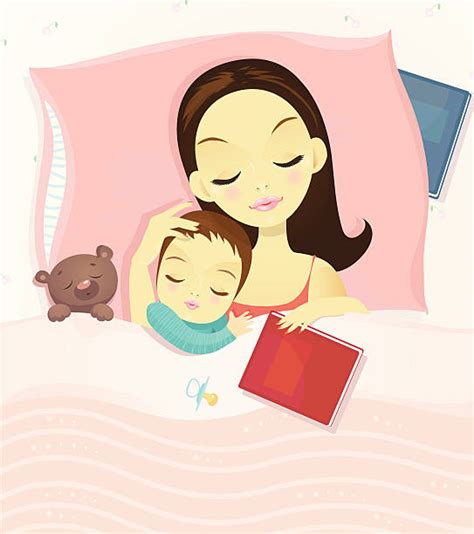 top 60 mom sleeping clip art vector graphics and illustrations istock