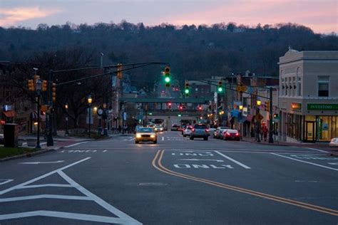 main st south orange  jersey street view skyline city