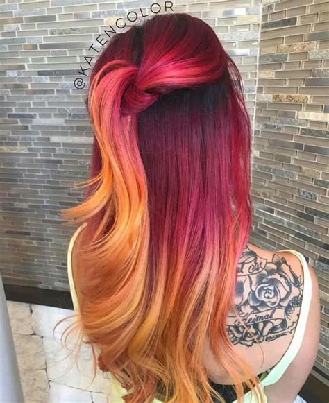 batenchyk bold hair color sunset hair hair styles