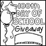 Coloring School Giveaway 100th Classroom Wecoloringpage sketch template