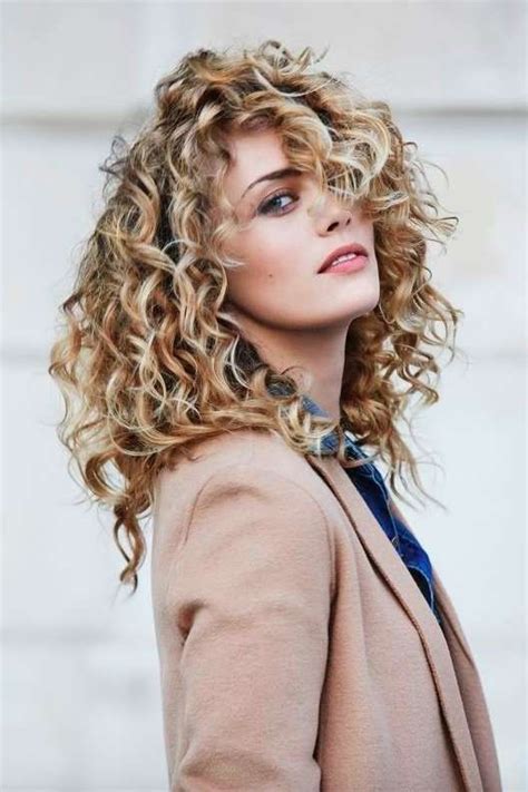 Medium Curly Hair Blonde Balayage Hair Styles Medium Curly Hair