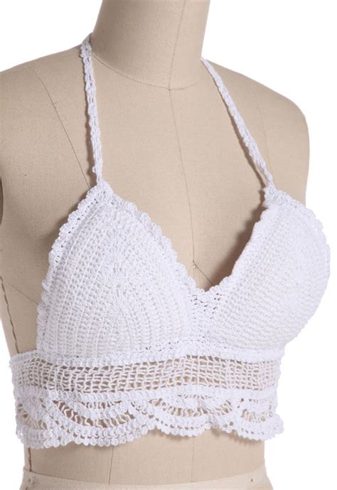 white halter hollow knit bikini top bikini tops knitted bikini bikinis