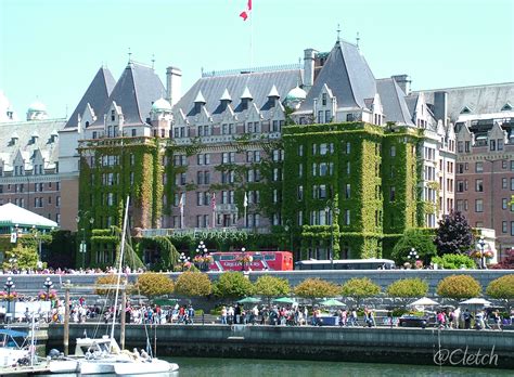 empress hotel overlooks victoria harbour canadiana connection