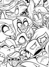 Hazbin Alastor Raskrasil sketch template